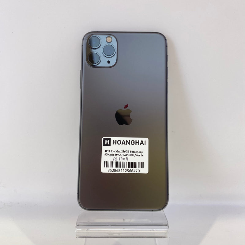 iPhone 11 Pro Max 256GB Space Gray 97% pin 86% DBH Quốc tế Apple (Xước