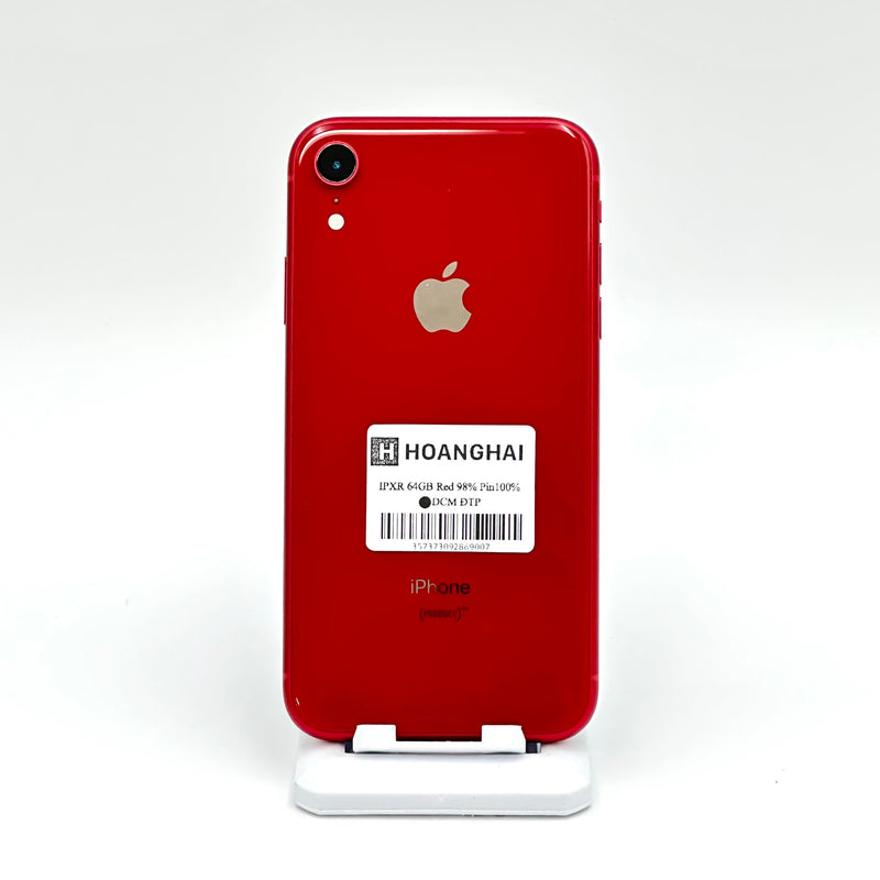 iPhone Xr 64GB Red 98% pin 100%  Máy đã trả hết tiền mạng dùng như Quốc tế Apple (Đã thay pin)