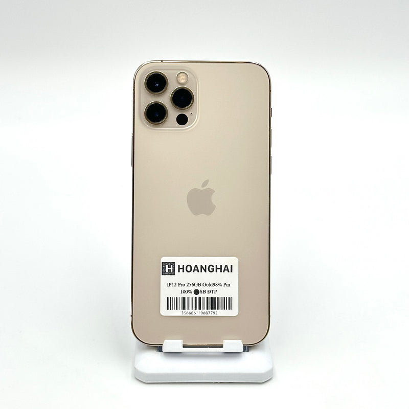 iPhone 12 Pro 256GB Gold 98% pin 100% Máy đã trả hết tiền mạng dùng như Quốc tế Apple (Đã thay pin)