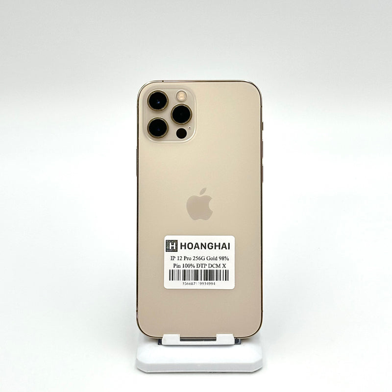 iPhone 12 Pro 256GB Gold 98% pin 100% Quốc tế từ DCM (Không dùng sim DCM - Đã thay pin)