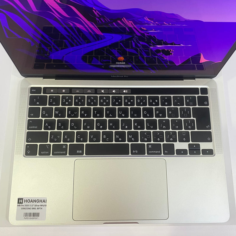 MacBook Pro 2020 13.3in Silver Intel Core i5/RAM 8GB/SSD 256GB 98% Fullbox Sạc 90 lần BPTN