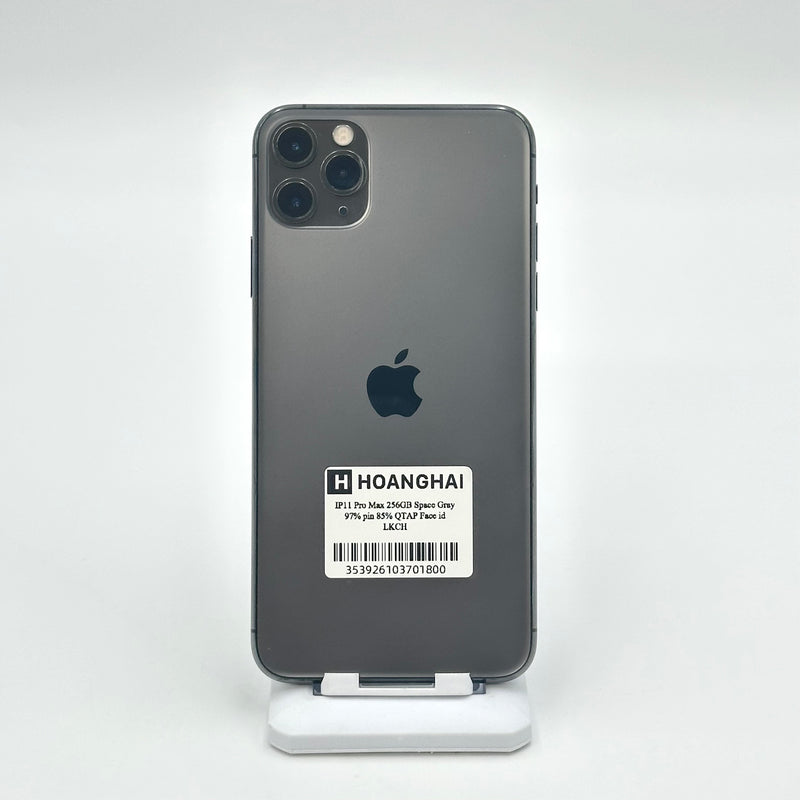 iPhone 11 Pro Max 256GB Space Gray 97% pin 85% Quốc tế Apple (Thay Face ID chính hãng Apple - màn xước nhẹ)