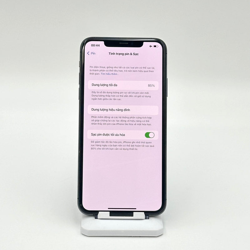 iPhone 11 Pro Max 256GB Xám 97% pin 85% Quốc tế Apple (Thay Face ID chính hãng Apple - màn xước nhẹ)