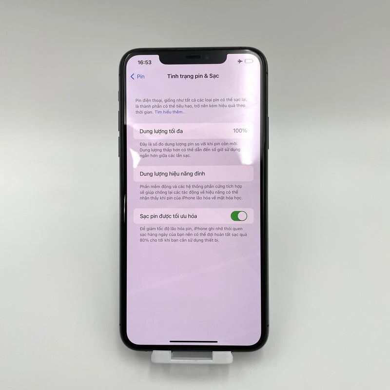 iPhone 11 Pro Max 256GB Xám 98% pin 100% Quốc tế Apple (Đốm camera 1x - đã thay pin)