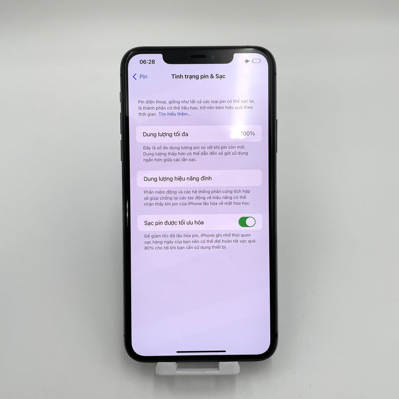 iPhone 11 Pro Max 256GB Xám 98% pin 100% Quốc tế Apple (Thay màn chính hãng Apple - đã thay pin  - đốm camera 1x)