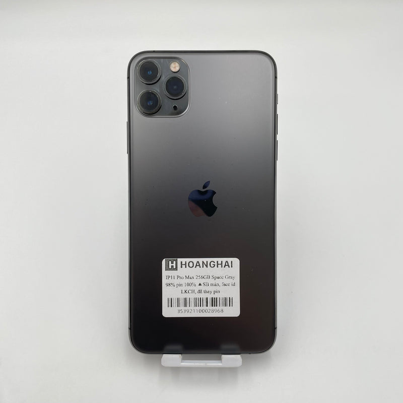 iPhone 11 Pro Max 256GB Xám 98% pin 100% Quốc tế từ SB (Không dùng sim SB - Thay LKCH - Đã thay pin) HH8968