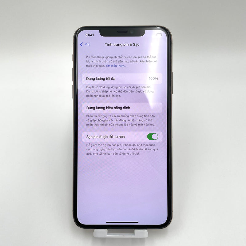 iPhone 11 Pro Max 64GB Vàng 98% pin 100% Quốc tế Apple (Đã thay pin - Đốm Camera 1x) HH2677
