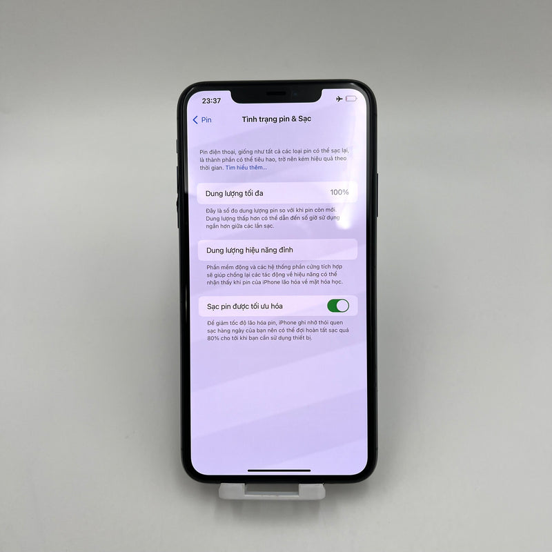 iPhone 11 Pro Max 256GB Xanh Lá 97% pin 100% DBH Quốc tế Apple (Thay màn chính hãng Apple - Đã thay pin HH , xước màn)