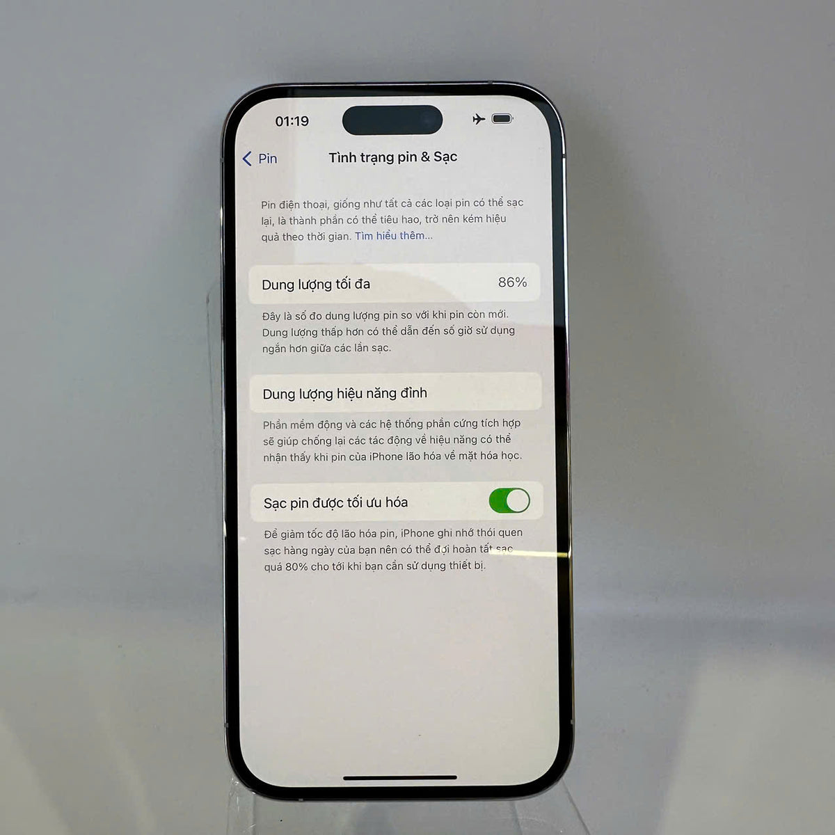 iPhone 14 Pro 256GB Bạc 99% pin 86% Quốc tế từ DCM (Không
