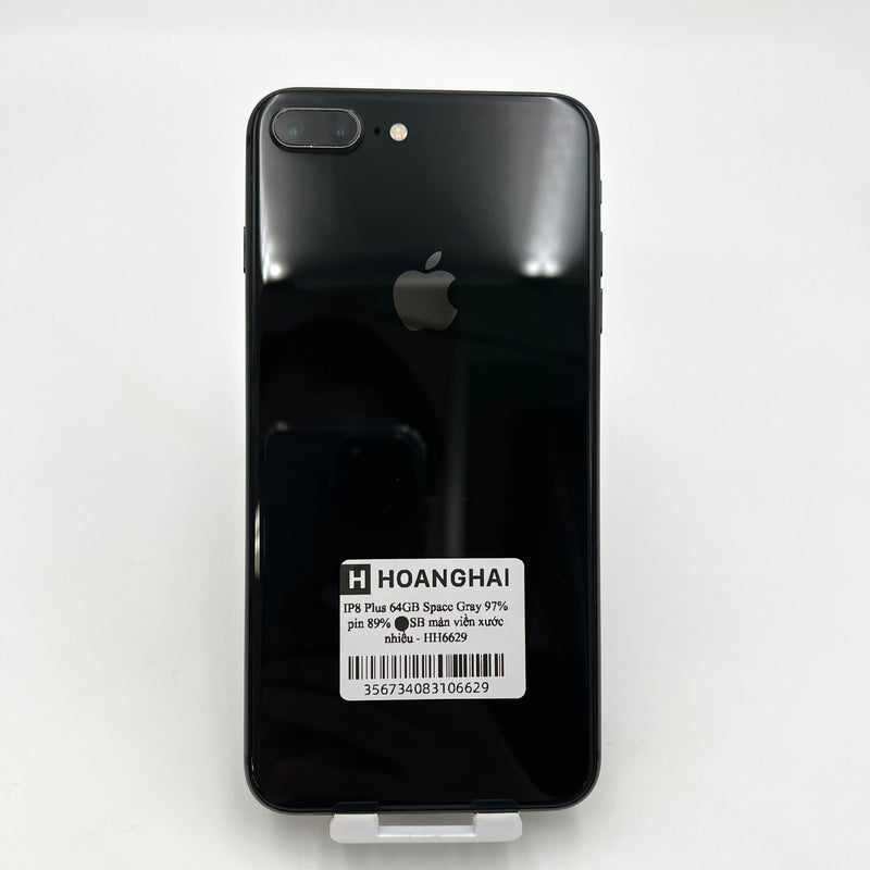 iPhone 8 Plus 64GB Đen 97% pin 89%  Máy đã trả hết tiền mạng dùng như Quốc tế Apple (Màn và viền xước nhiều) - HH6629