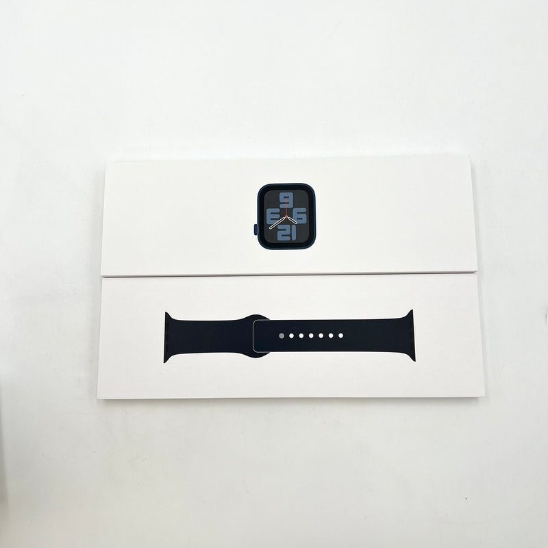 Apple Watch SE2 44mm 4G + GPS Nguyên hộp Vỏ nhôm màu đen/ Dây Thể thao màu đen từ AU