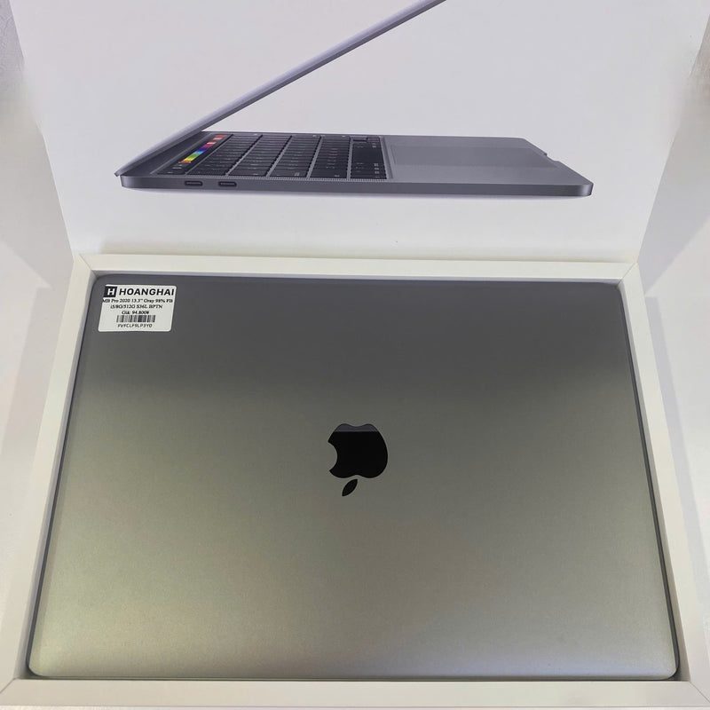 MacBook Pro 2020 13.3in Xám Intel Core i5/RAM 8GB/SSD 512GB 98% Fullbox Sạc 39 lần BPTN