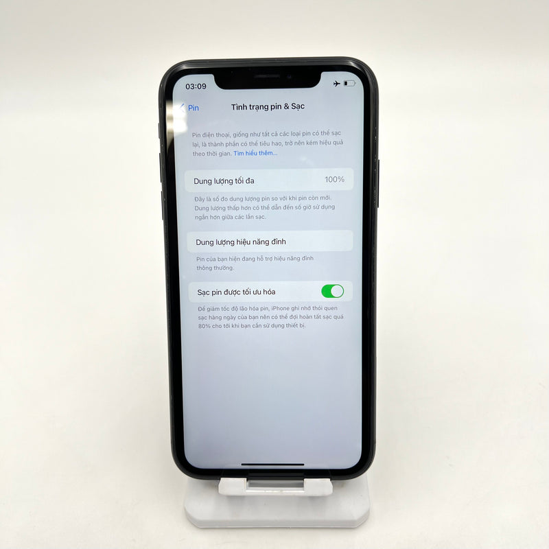 iPhone Xr 128GB Đen 97% pin 100% Máy đã trả hết tiền mạng dùng như Quốc tế Apple (Đã thay pin -  Xước viền)
