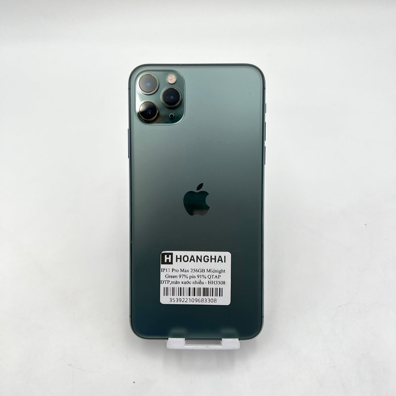 iPhone 11 Pro Max 256GB Xanh Lá 97% pin 91% Quốc tế Apple (Đã thay pin - Màn xước nhiều) - HH3308