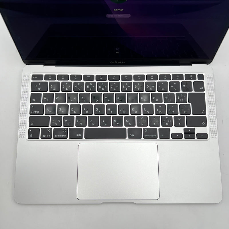 Macbook Air 2020 13.3in Bạc Intel Core i3/RAM 8GB/SSD 256GB 98% Sạc 80 lần BPTN (Bàn phím xấu)