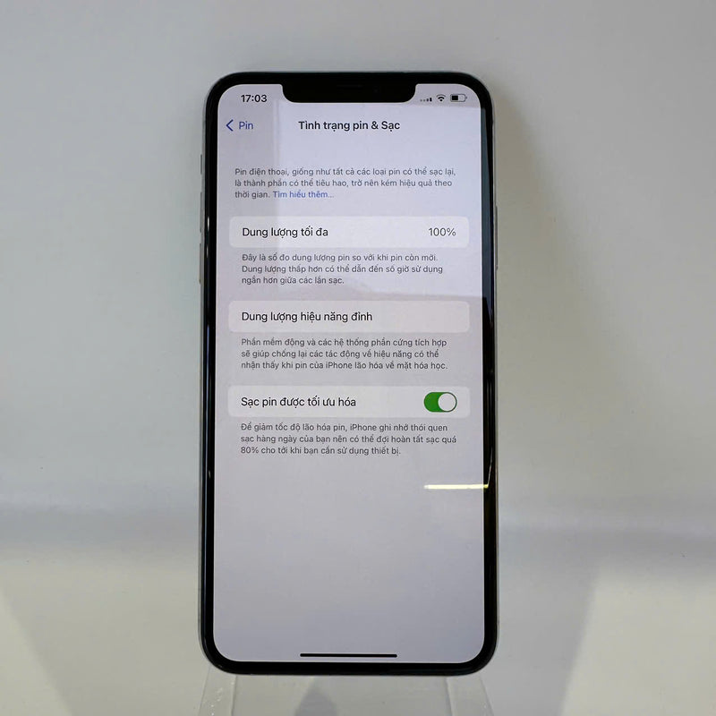 iPhone 11 Pro Max 256GB Bạc 98% pin 100% DBH Quốc tế Apple (Thay màn chính hãng Apple - Đã thay pin, màn xước) - HH7854