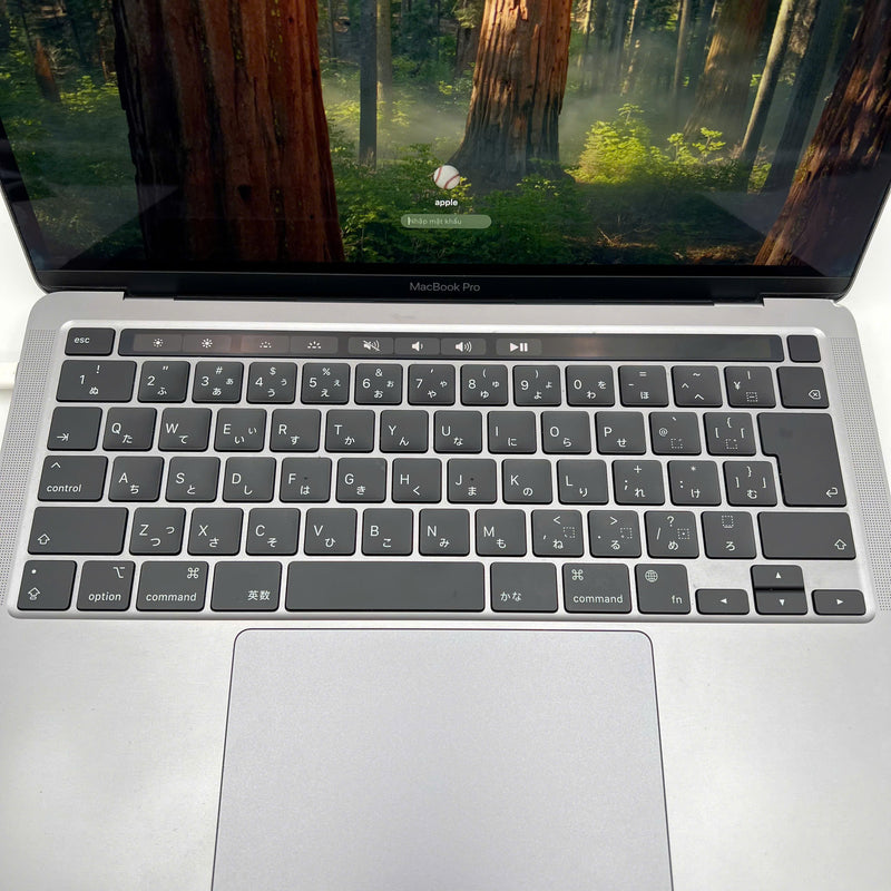 MacBook Pro 2020 13.3in Xám Apple M1/RAM 8GB/SSD 256GB 98% Sạc 282 lần BPTN