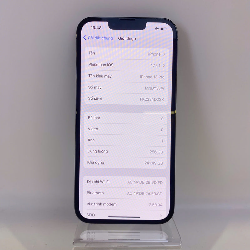 iPhone 13 Pro 256GB Xanh Lá  98% pin 86% Quốc tế Apple (Đốm camera 3x - Xước màn) - HH2362