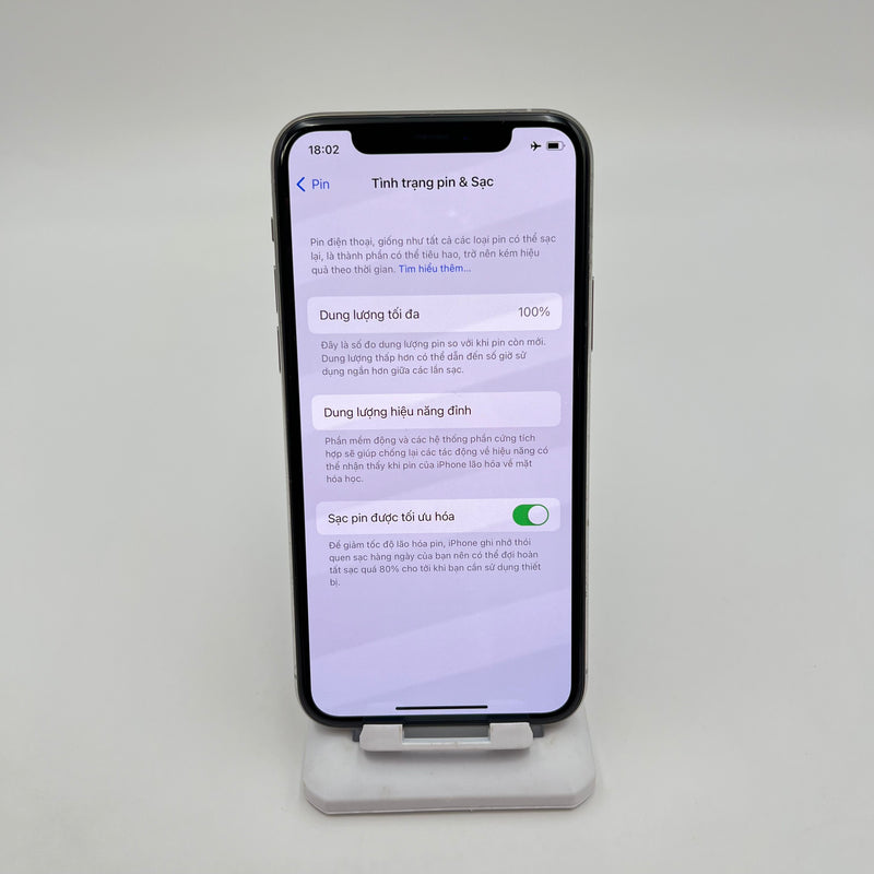 iPhone 11 Pro 64GB Bạc 97% pin 100% Máy đã trả hết tiền mạng dùng như Quốc tế Apple (Đã thay pin - Đốm camera 1x, màn và viền xước) - HH0219