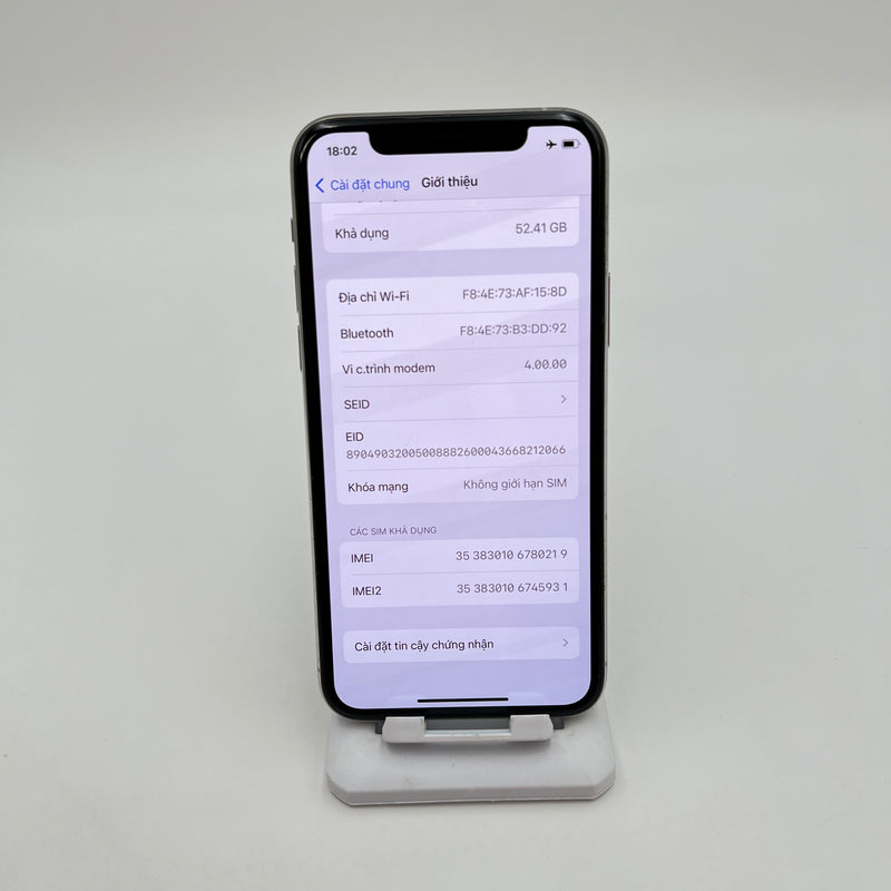 iPhone 11 Pro 64GB Bạc 97% pin 100% Máy đã trả hết tiền mạng dùng như Quốc tế Apple (Đã thay pin - Đốm camera 1x, màn và viền xước) - HH0219