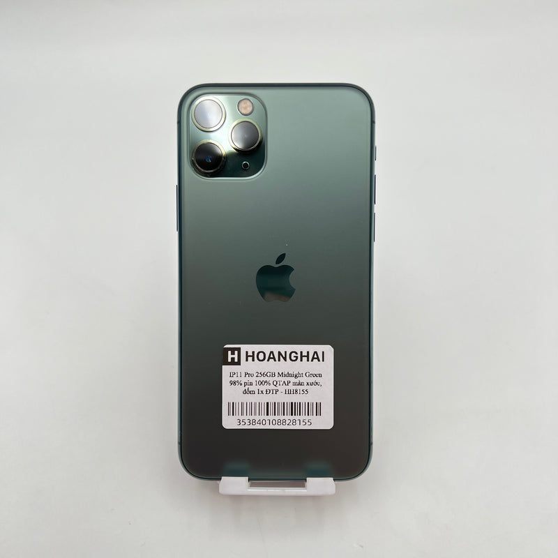 iPhone 11 Pro 256GB Xanh Lá 98% pin 100% Quốc tế Apple (Đã thay pin - Đốm camera 1x, xước màn) - HH8155