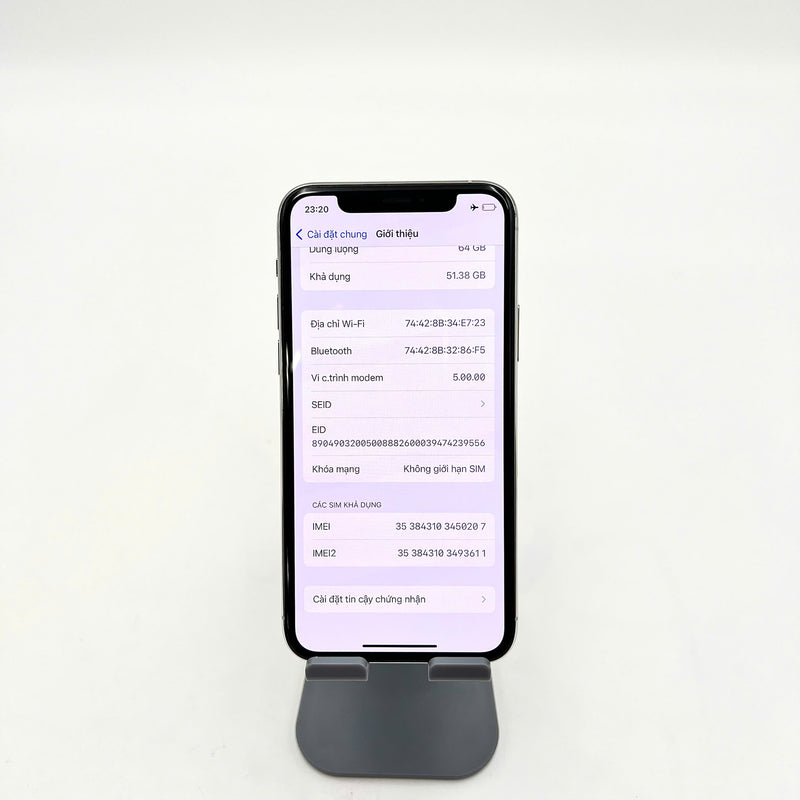 iPhone 11 Pro 64GB Bạc 98% pin 100% Máy đã trả hết tiền mạng dùng như Quốc tế Apple (Đốm camera 1x, viền camera xước) - HH0207
