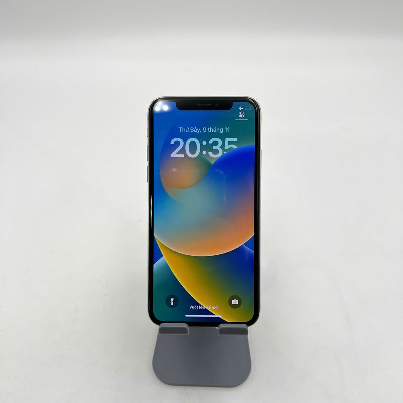 iPhone Xs 64GB Bạc 97% pin 100% DBH  Máy đã trả hết tiền mạng dùng như Quốc tế Apple (Đã thay pin - Đốm camera 1x, viền và màn xước) - HH8727