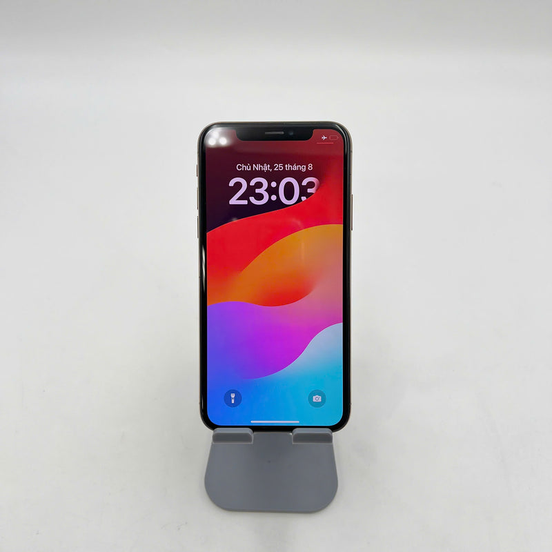 iPhone Xs 64GB Vàng 98% pin 100% Máy đã trả hết tiền mạng dùng như Quốc tế Apple (Đã thay pin - Đốm camera 1x, viền xước) - HH4825