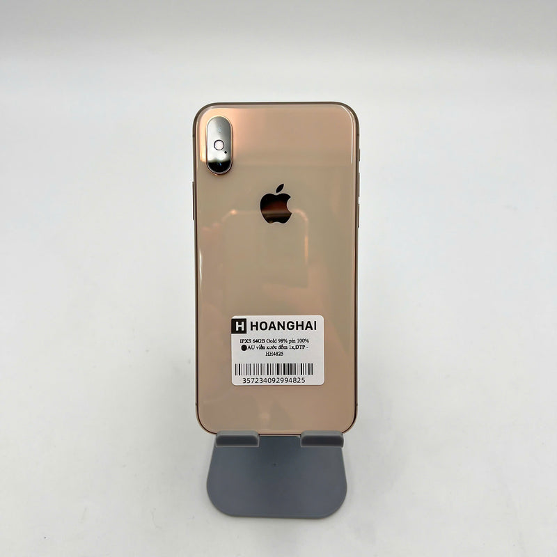 iPhone Xs 64GB Vàng 98% pin 100% Máy đã trả hết tiền mạng dùng như Quốc tế Apple (Đã thay pin - Đốm camera 1x, viền xước) - HH4825