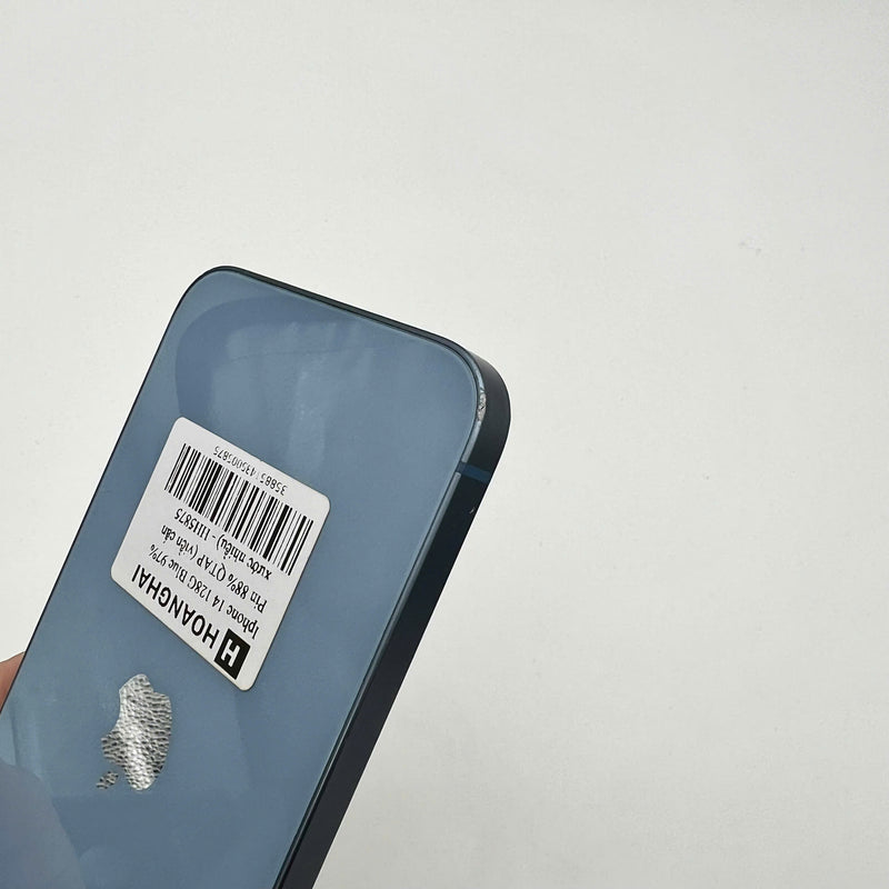 iPhone 14 128GB Xanh Dương 97% pin 88% Quốc tế Apple (Viền cấn, xước nhiều) - HH5875