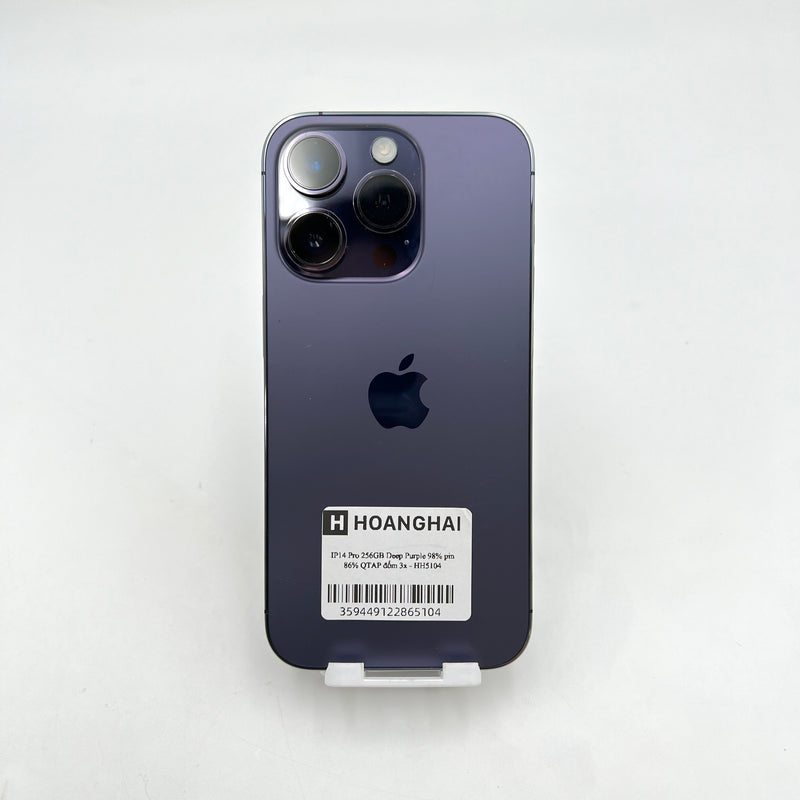 iPhone 14 Pro 256GB Tím 98% pin 86%  Quốc tế Apple (Đốm camera 3x)