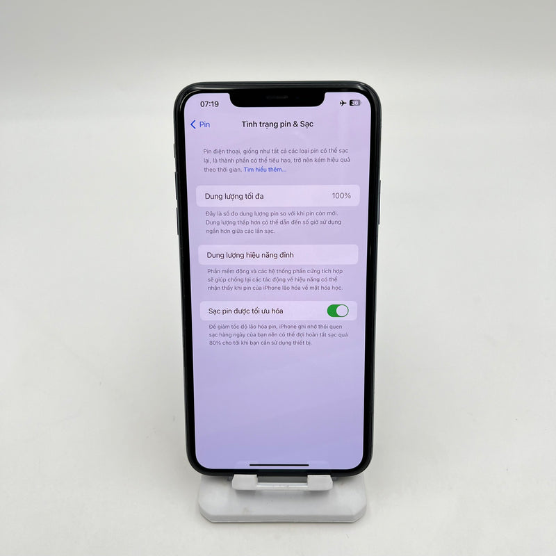iPhone 11 Pro Max 256GB Xanh Lá 98% pin 100% Máy đã trả hết tiền mạng dùng như Quốc tế Apple (Đốm camera 1x - Đã thay pin)