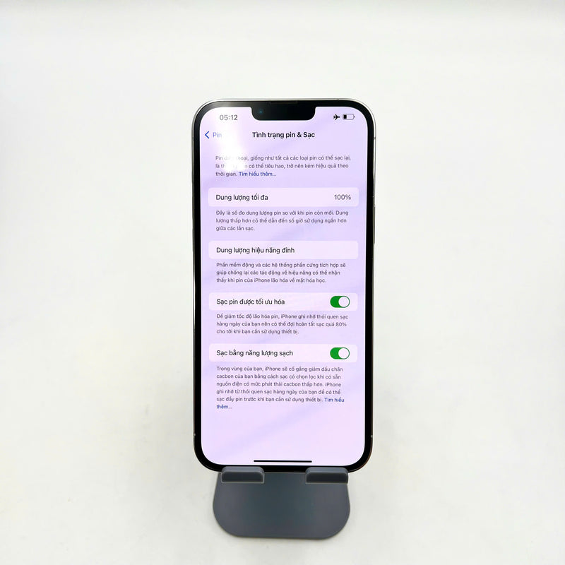 iPhone 13 Pro Max 256GB Bạc 98% pin 100% Quốc tế Apple (Thay Camera chính hãng Apple, thay pin HH - Đốm camera 3x) - HH4852