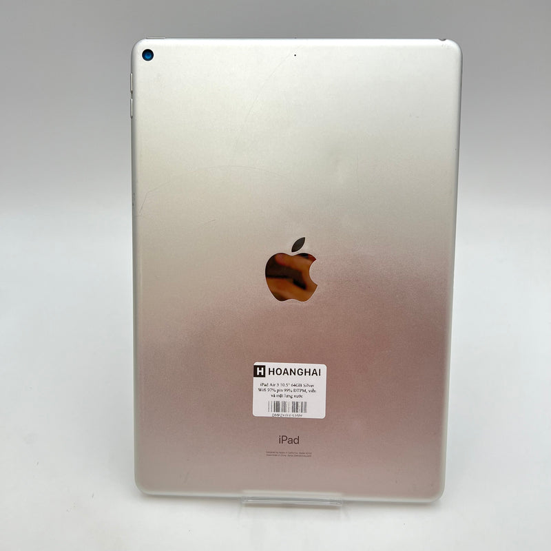 iPad Air 3 2019 10.5in 64GB Bạc Wifi 97% pin 99% (Đã thay pin - Máy xước)