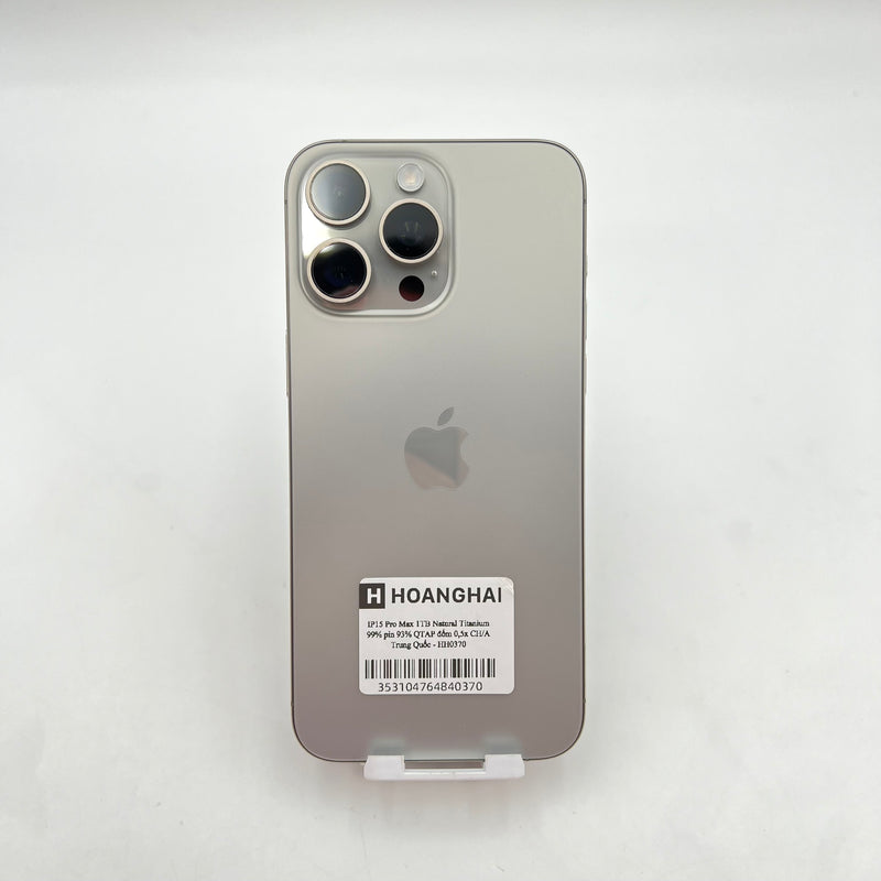 iPhone 15 Pro Max 1TB Tự Nhiên  99% pin 93%  Quốc tế Apple bản Trung Quốc CH/A (Đốm camera 0.5x) - HH0370