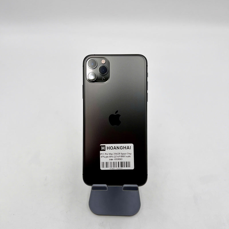 iPhone 11 Pro Max 256GB Xám 97% pin 90% DBH Quốc tế Apple (Xước màn) - HH9983