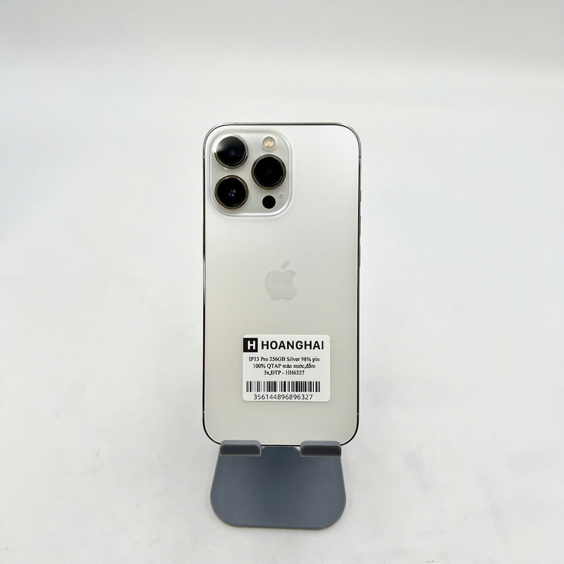 iPhone 13 Pro 256GB Bạc 98% pin 100%  Quốc tế Apple (Đã thay pin - Đốm camera 3x, màn xước) - HH6327