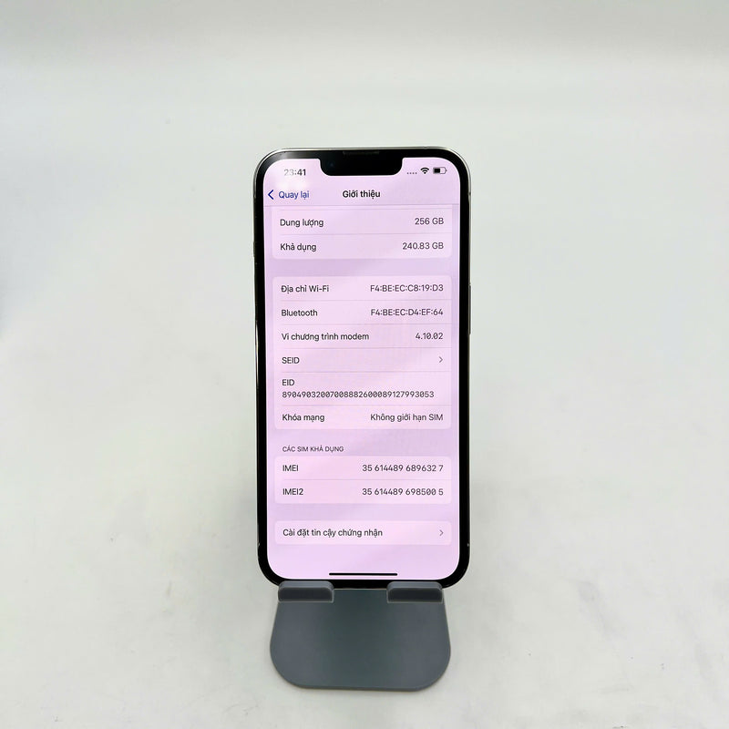 iPhone 13 Pro 256GB Bạc 98% pin 100%  Quốc tế Apple (Đã thay pin - Đốm camera 3x, màn xước) - HH6327