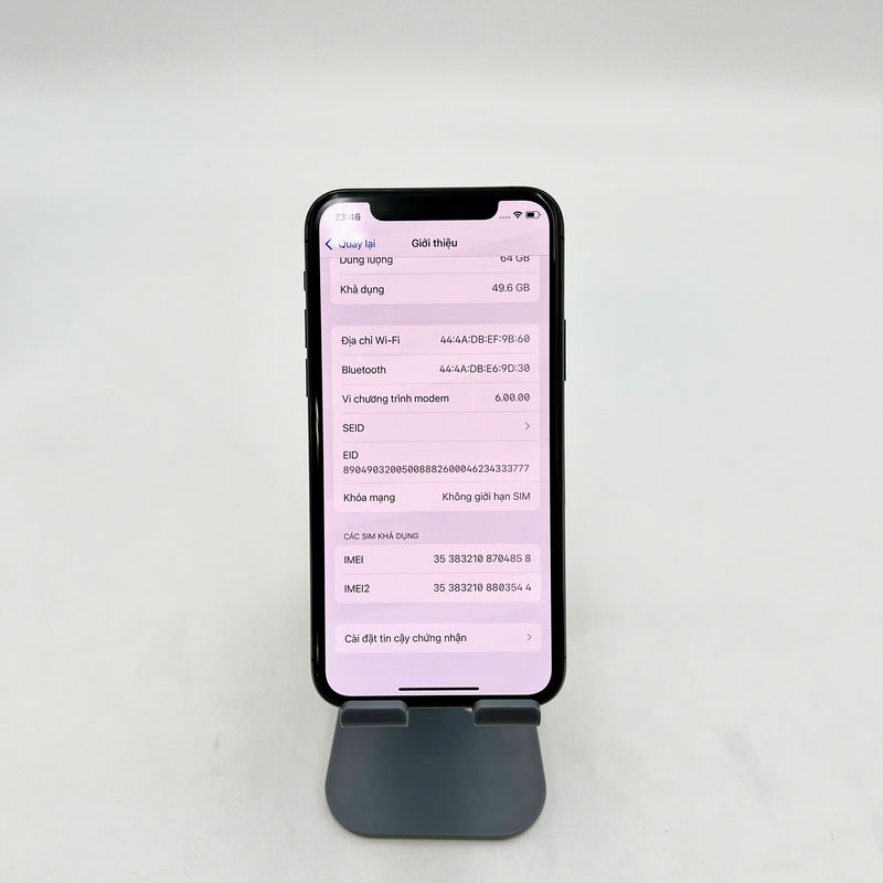 iPhone 11 Pro 64GB Xám 98% pin 100% Máy đã trả hết tiền mạng dùng như Quốc tế Apple (Đã thay pin - Đốm camera 1x, màn xước nhẹ)- HH4858