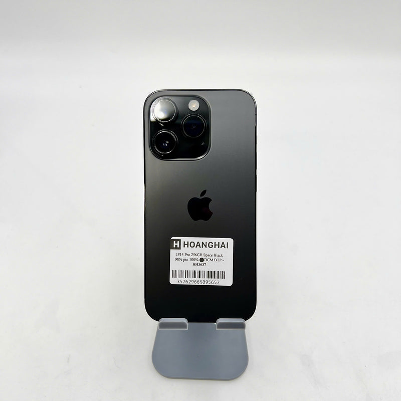 iPhone 14 Pro 256GB  Đen 98% pin 100%  Máy đã trả hết tiền mạng dùng như Quốc tế Apple (Đã thay pin) - HH5657