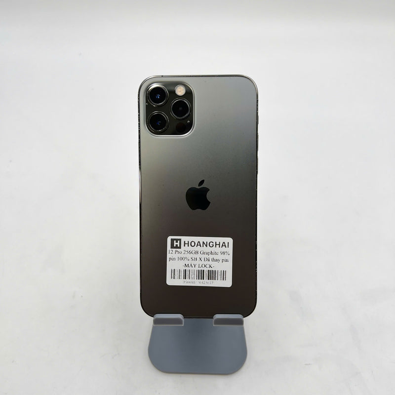 iPhone 12 Pro 256GB Đen 98% pin 100% MÁY LOCK  (Đã thay pin - Xước viền)