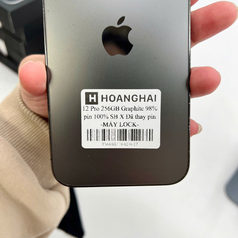 iPhone 12 Pro 256GB Đen 98% pin 100% MÁY LOCK  (Đã thay pin - Xước viền)