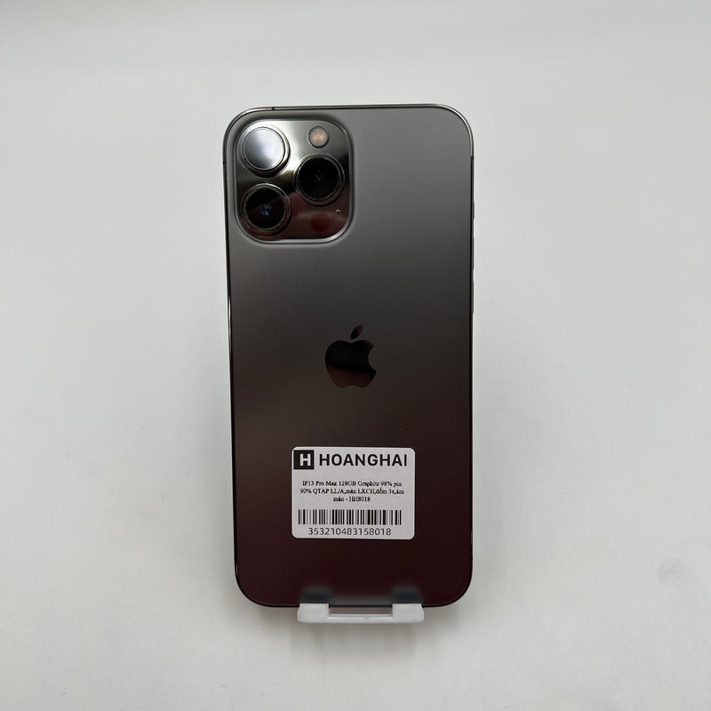 iPhone 13 Pro Max 128GB Đen 98% pin 90%  Quốc tế Apple bản Mỹ LL/A (Thay màn Apple - Đốm camera 3x, ám màn) - HH8018