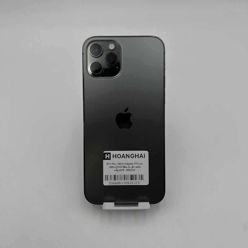 iPhone 12 Pro 128GB Đen 97% pin 100% Quốc tế Apple (Đã thay pin - Đốm camera 1x, ám xước viền) - HH4723