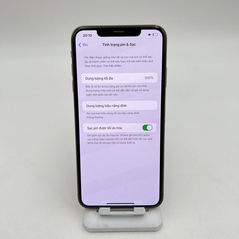 iPhone Xs Max 64GB Vàng 97% pin 100% DBH Quốc tế Apple bản Mỹ LL/A (Đã thay pin - Đốm camera 1x, màn và lưng xước) - HH9681