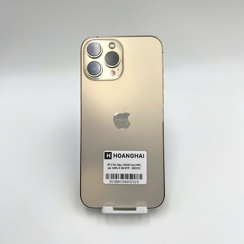 iPhone 13 Pro Max 256GB Vàng 98% pin 100% Quốc tế từ SB (Không dùng sim SB - Đã thay pin) - HH2523