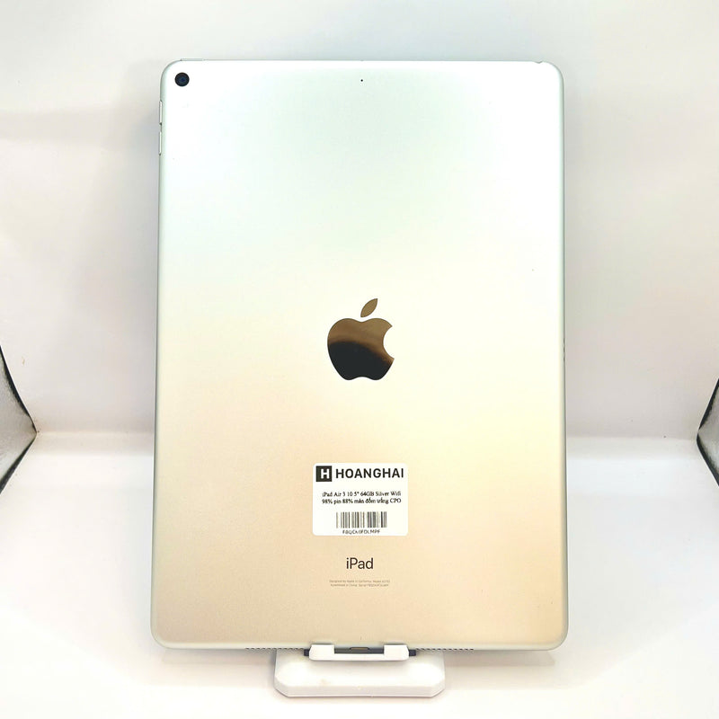 iPad Air 3 2019 10.5in 64GB Bạc Wifi 98% pin 88% Máy CPO (Màn đốm trắng)