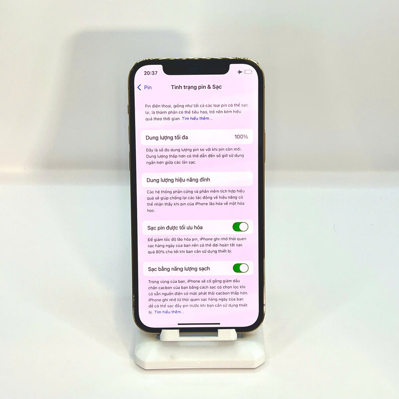 iPhone 12 Pro 128GB Vàng 98% pin 100% Quốc tế Apple bản Hàn KH/A (Đã thay pin - màn xước) - HH5297