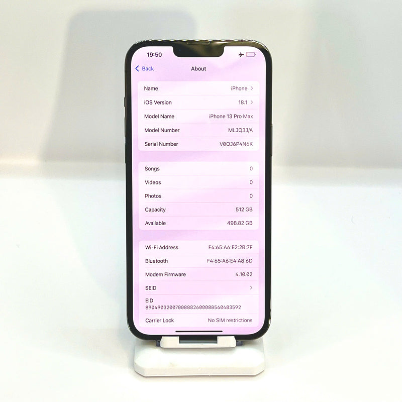 iPhone 13 Pro Max 512GB Đen 98% pin 100% Quốc tế từ RKT (Không dùng sim RKT - Đã thay pin - Đốm camera 3x)- HH7747