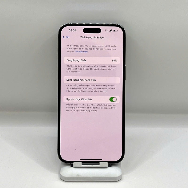 iPhone 14 Pro Max 512GB Tím 98% pin 85%  Máy đã trả hết tiền mạng dùng như Quốc tế Apple  - HH2807